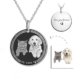 3D Medallion Necklace-925 silver plated
